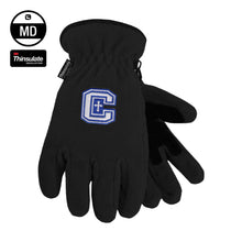 Load image into Gallery viewer, Black Logo Gloves
