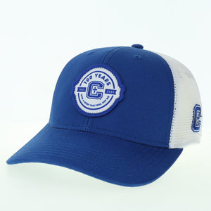 Royal blue 100yr Logo Trucker