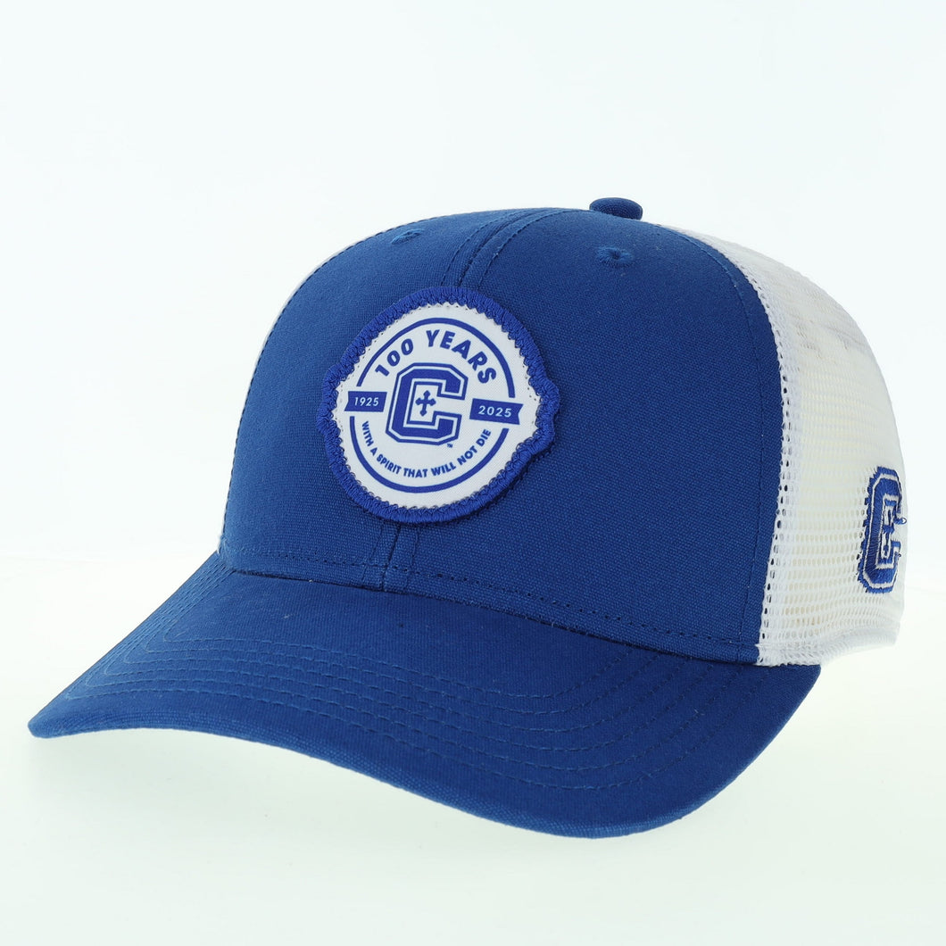 Royal blue 100yr Logo Trucker