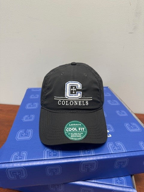Black Cool Fit Underline Logo Hat