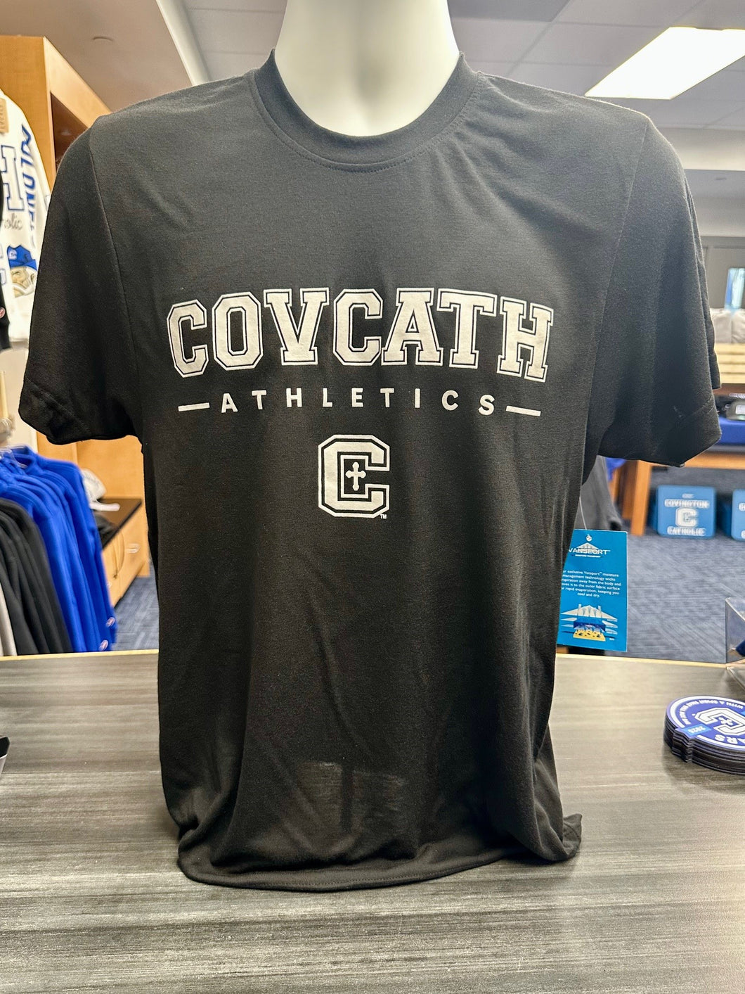 Black Covcath Athletics T Shirt