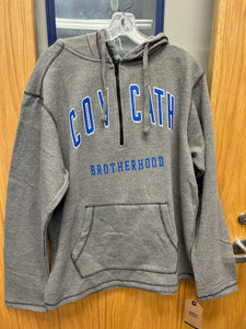 Grey Qtr Zip Hoodie Brotherhood