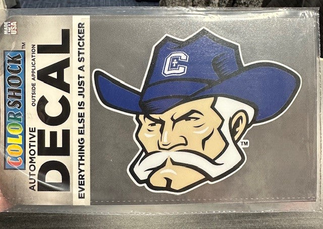 Colonel Mascot Car Sticker