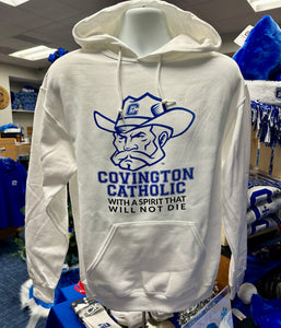 White Mascot Hoodie