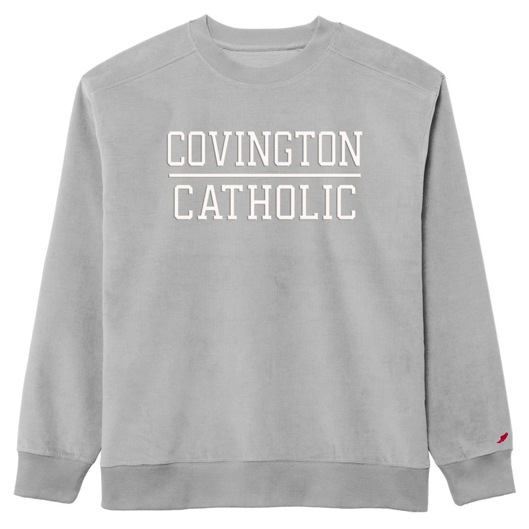 Grey Corduroy Crewneck