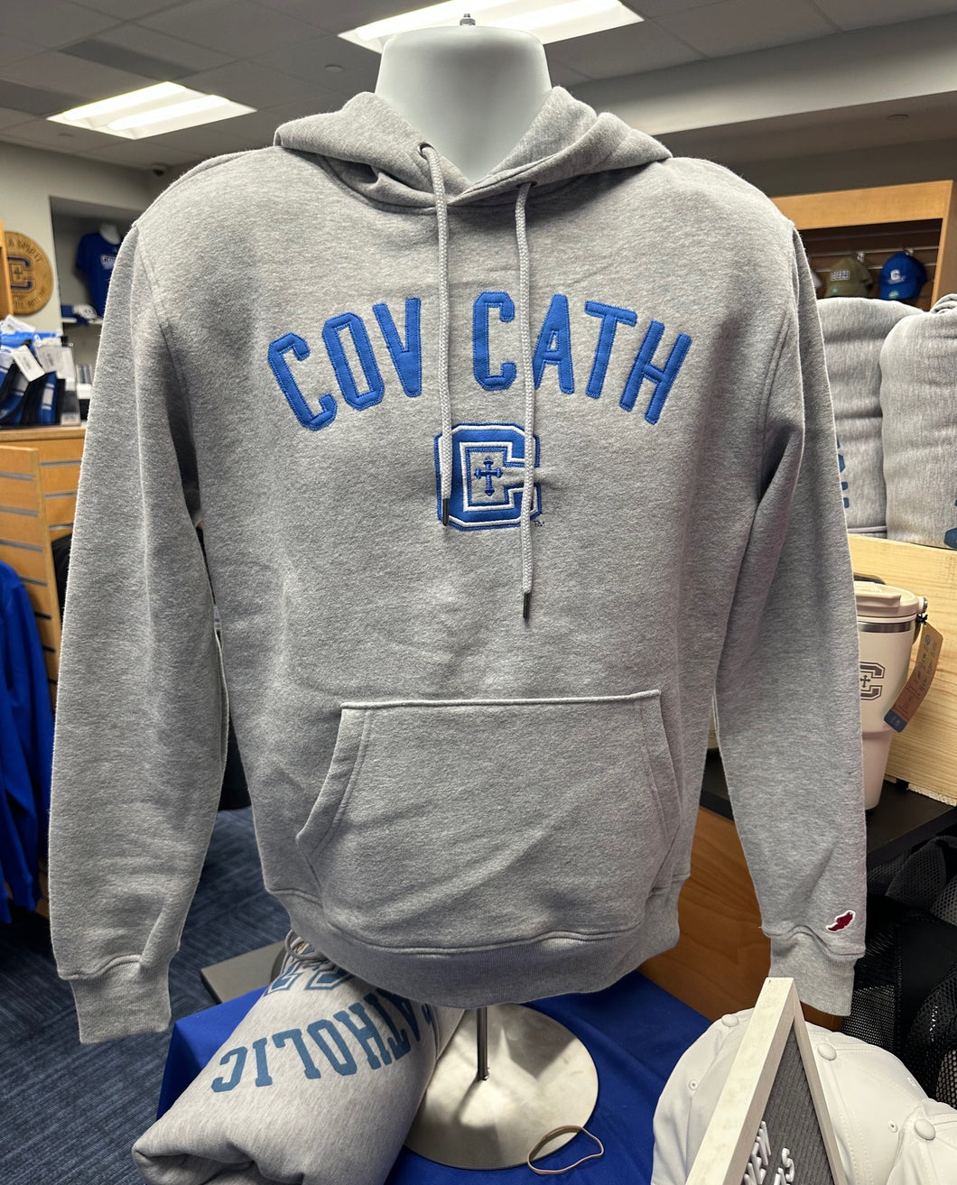 Grey 1991 Applique CovCath Hoodie