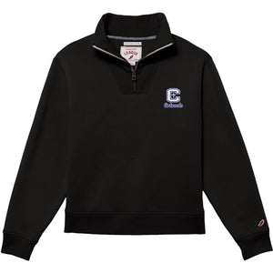 Ladies Black Quarter Zip
