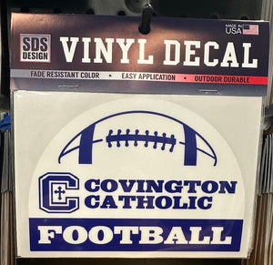6 inch Football Decal