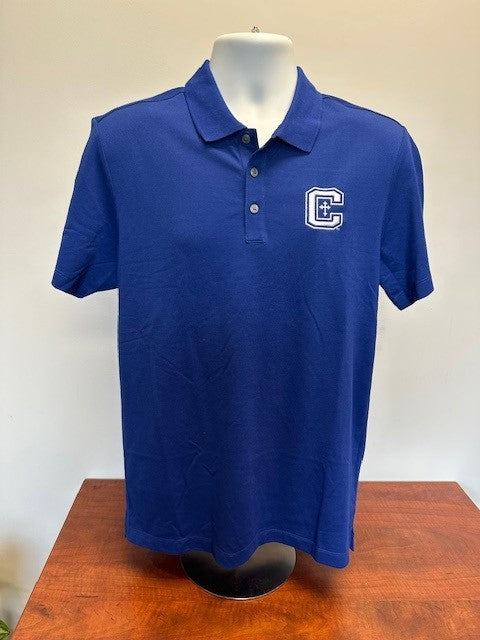 Royal Blue Cotton Blend Polo