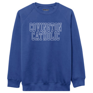 Royal Crewneck with Outlined Logo