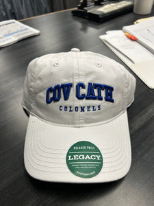 Legacy White Twill Hat "Cov Cath Colonels