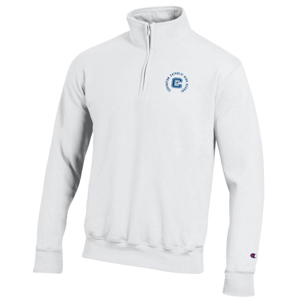 White Champion Powerblend 1/4 Zip