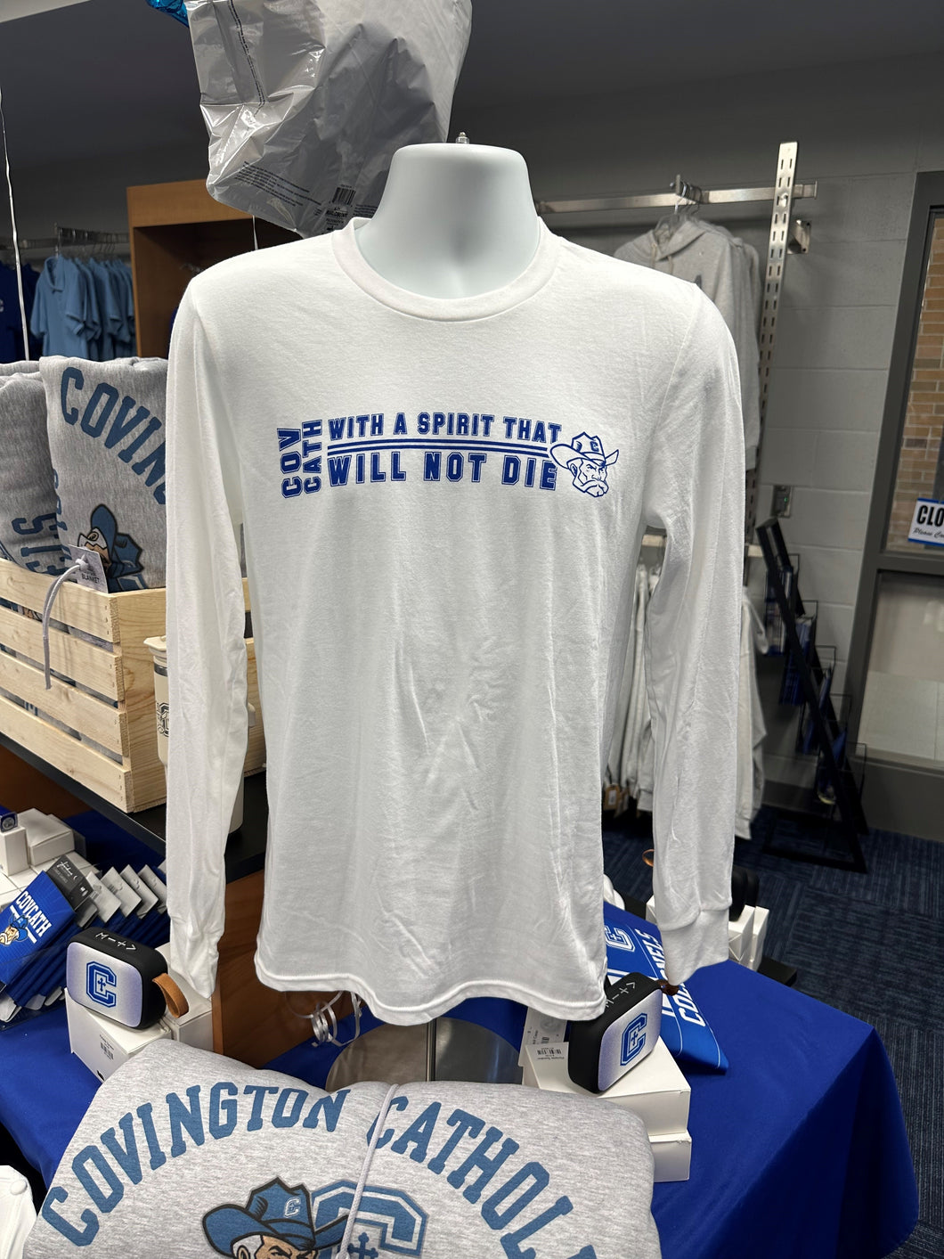 White Long Sleeve WSTWND Shirt