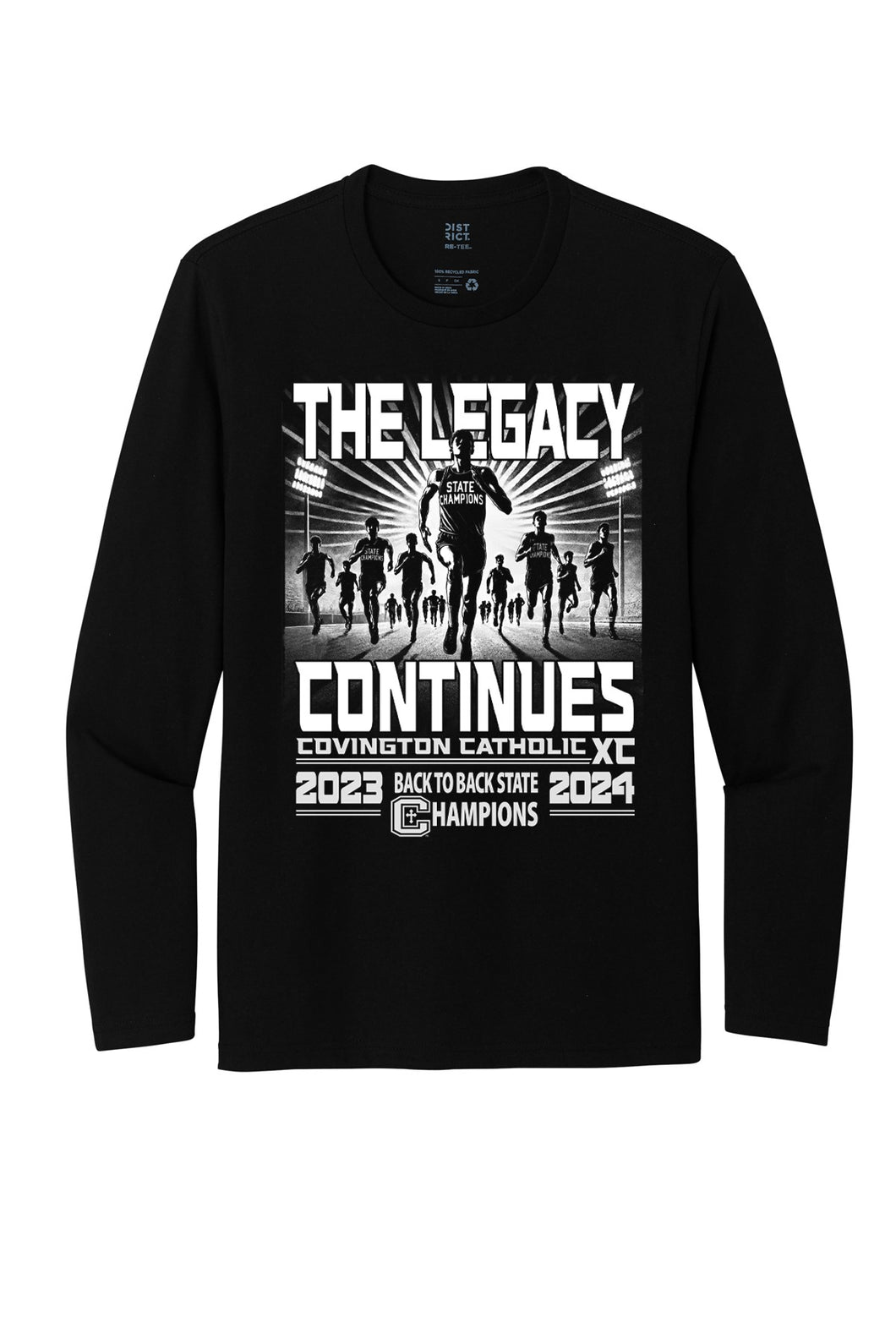 2024 XC State Champions Black Long Sleeve T Shirt