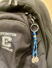 Load image into Gallery viewer, St Michael Paracord Key ring/ backpack clip
