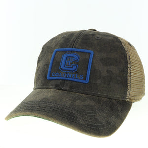 Camo Trucker W/ Royal Hollow Box Logo