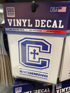 "C" Logo Decal - Swimming