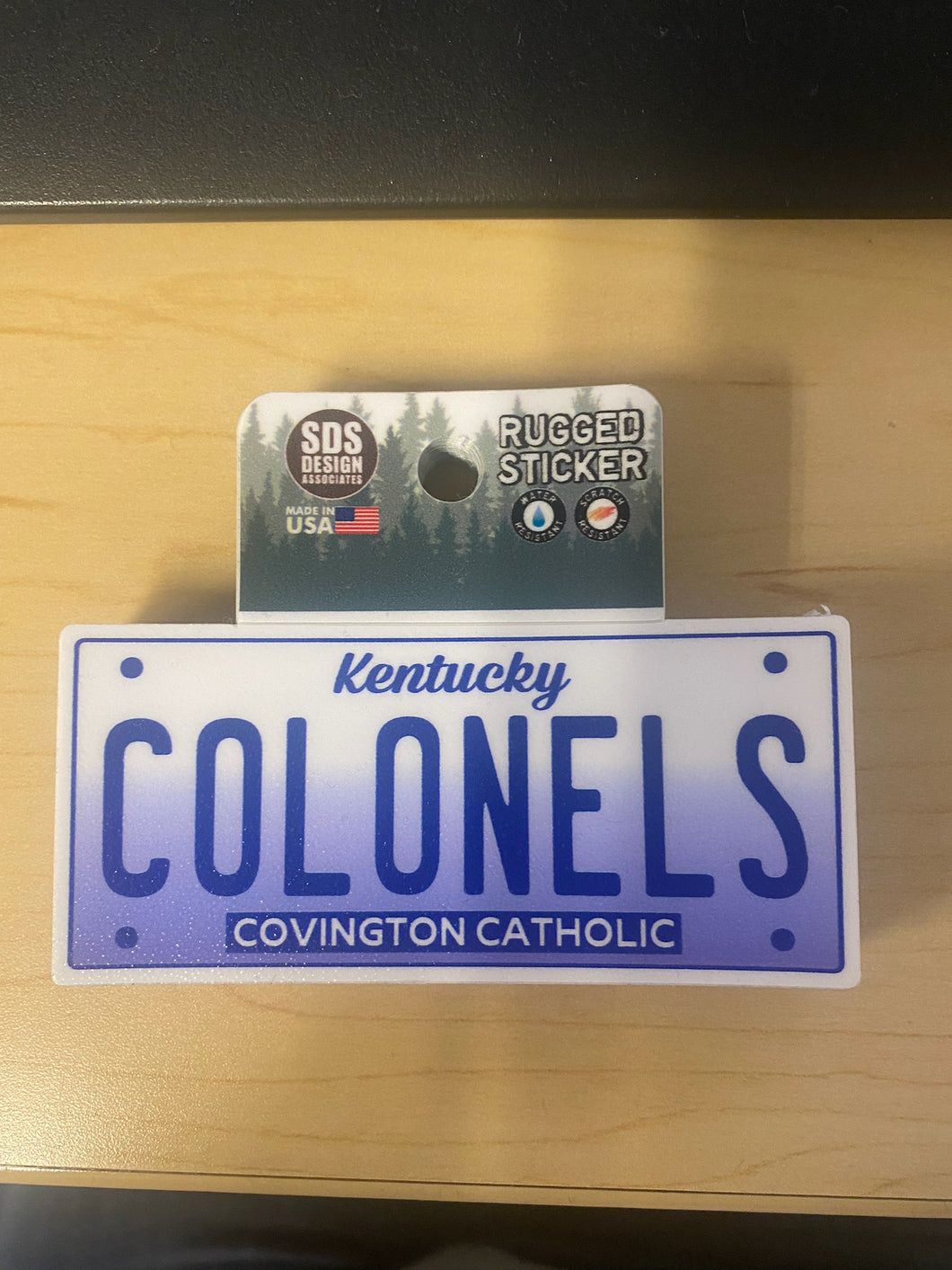Colonels License Plate Decal